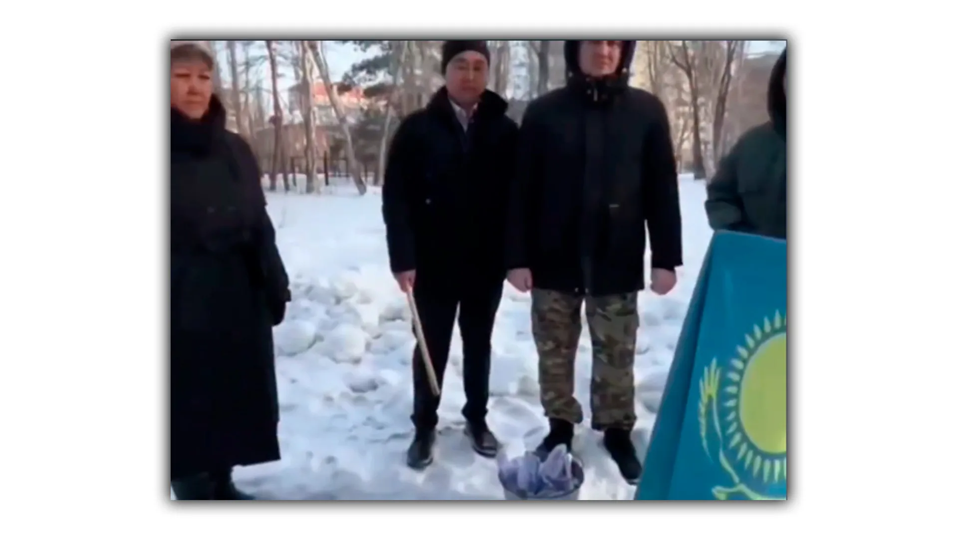 Павлодардағы мектеп мемлекеттік рәміздерді өртеп жатқан видеоға қатысты түсінік берді