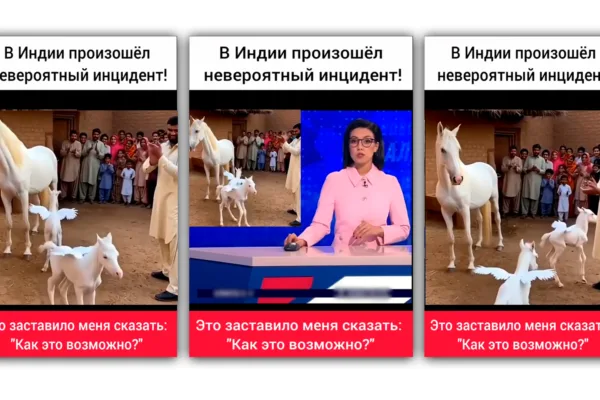 Жеребята с крыльями: в TikTok распространяют сгенерированный «телесюжет»