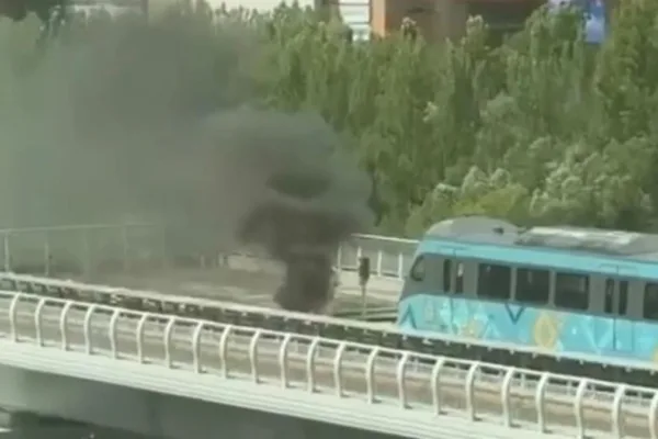 Астанада LRT жолындағы өрт сөндірілді